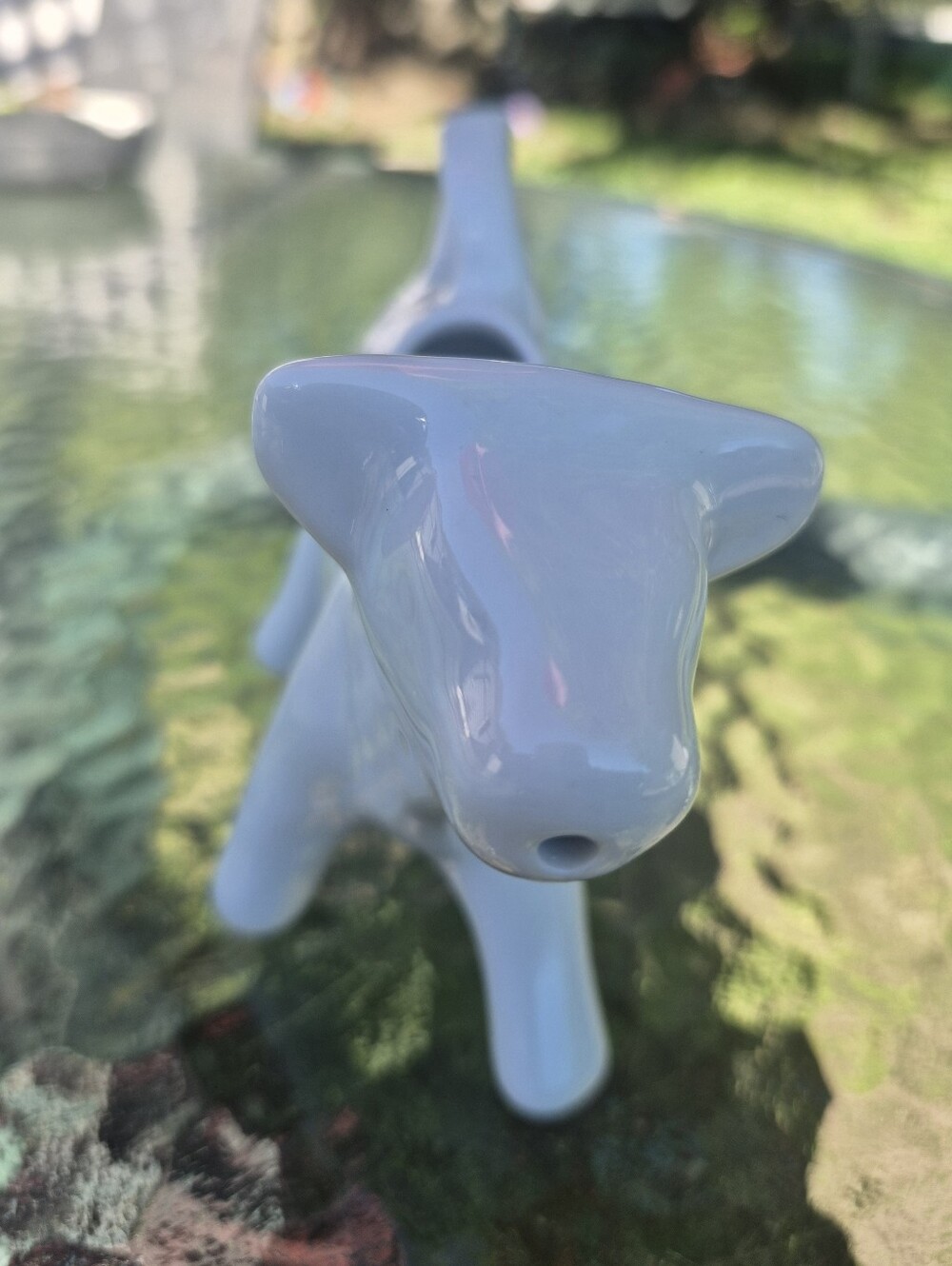 Cordon Bleu Farmhouse White Porcelain Cow Creamer